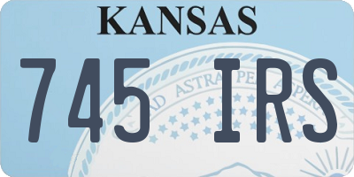 KS license plate 745IRS