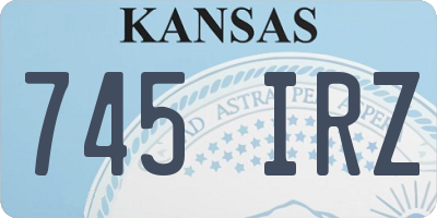 KS license plate 745IRZ