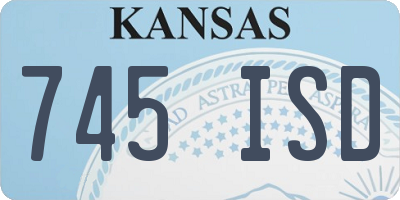 KS license plate 745ISD