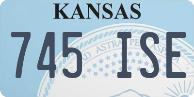 KS license plate 745ISE