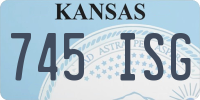 KS license plate 745ISG