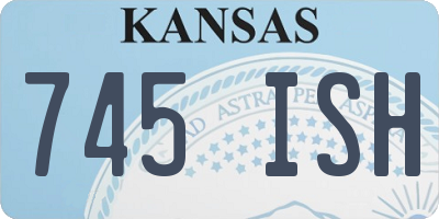 KS license plate 745ISH