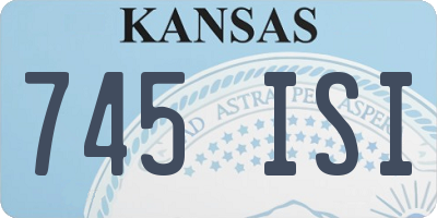 KS license plate 745ISI