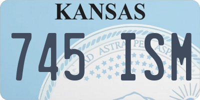 KS license plate 745ISM