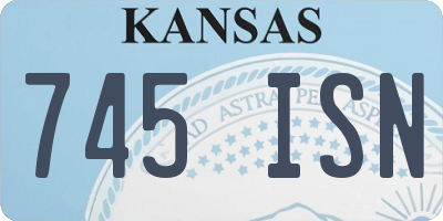 KS license plate 745ISN