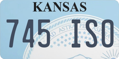 KS license plate 745ISO