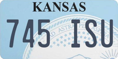 KS license plate 745ISU