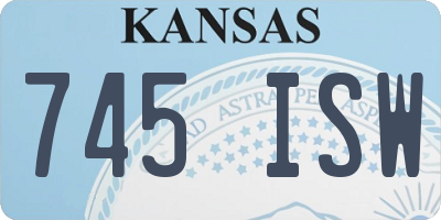 KS license plate 745ISW