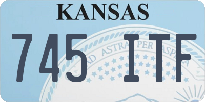 KS license plate 745ITF
