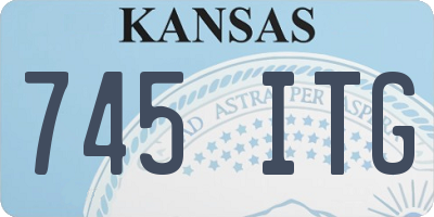 KS license plate 745ITG