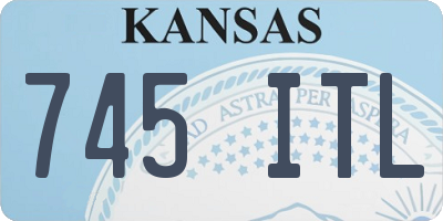 KS license plate 745ITL