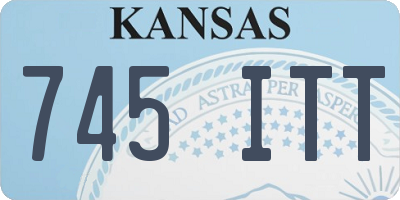 KS license plate 745ITT