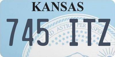 KS license plate 745ITZ