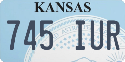KS license plate 745IUR