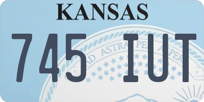 KS license plate 745IUT
