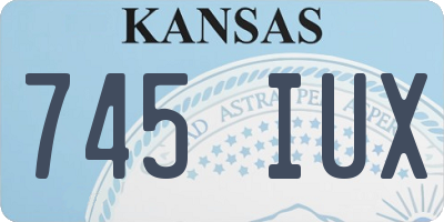 KS license plate 745IUX