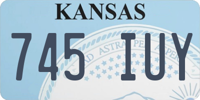 KS license plate 745IUY