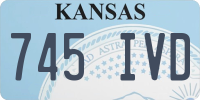 KS license plate 745IVD