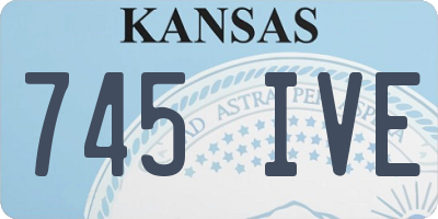 KS license plate 745IVE