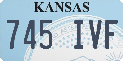 KS license plate 745IVF