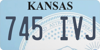 KS license plate 745IVJ