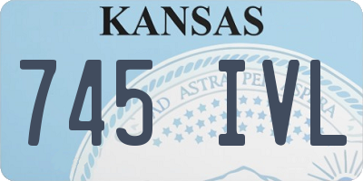 KS license plate 745IVL