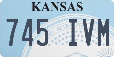 KS license plate 745IVM
