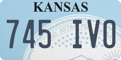 KS license plate 745IVO
