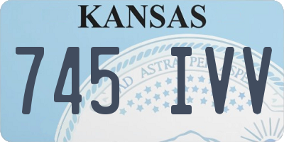KS license plate 745IVV