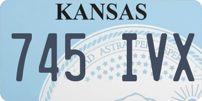 KS license plate 745IVX