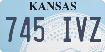 KS license plate 745IVZ