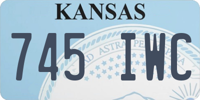 KS license plate 745IWC