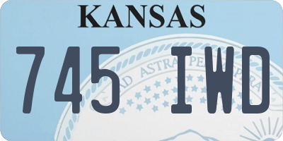 KS license plate 745IWD