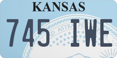 KS license plate 745IWE