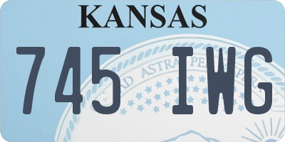 KS license plate 745IWG
