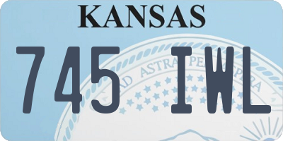 KS license plate 745IWL