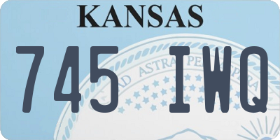 KS license plate 745IWQ