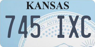 KS license plate 745IXC