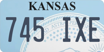 KS license plate 745IXE