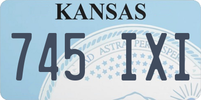 KS license plate 745IXI
