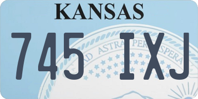 KS license plate 745IXJ
