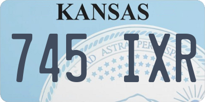 KS license plate 745IXR