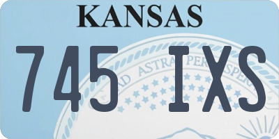 KS license plate 745IXS