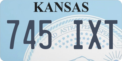 KS license plate 745IXT