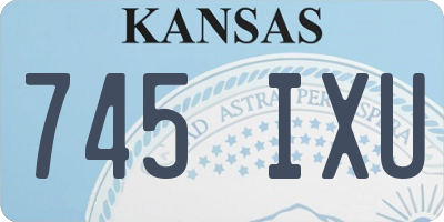 KS license plate 745IXU