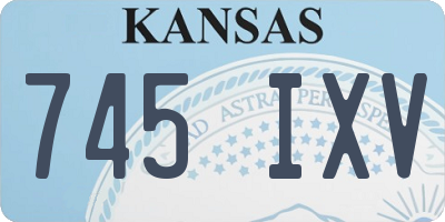 KS license plate 745IXV