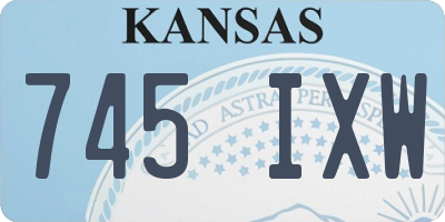 KS license plate 745IXW