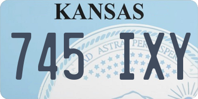 KS license plate 745IXY