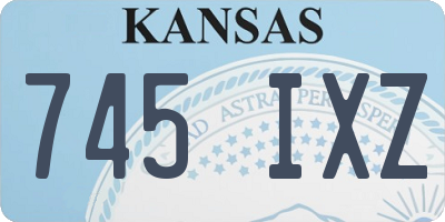 KS license plate 745IXZ