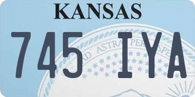 KS license plate 745IYA